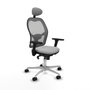 Piqueras y Crespo Chaise de Bureau avec Appui-tête Jorquera 3D086N1 Gris clair
