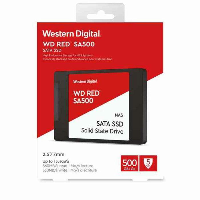 Western Digital WD Red SA500 500 Go SSD SATA 2,5 pouces Western Digital WD Red SA500 500 Go SSD SATA 2,5 pouces