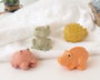 KioKids Set de 4 Animaux Jouets de Bain Antimoisissure Écologiques en PVC et Blé Colorés pour Bébé 3 Mois et Plus