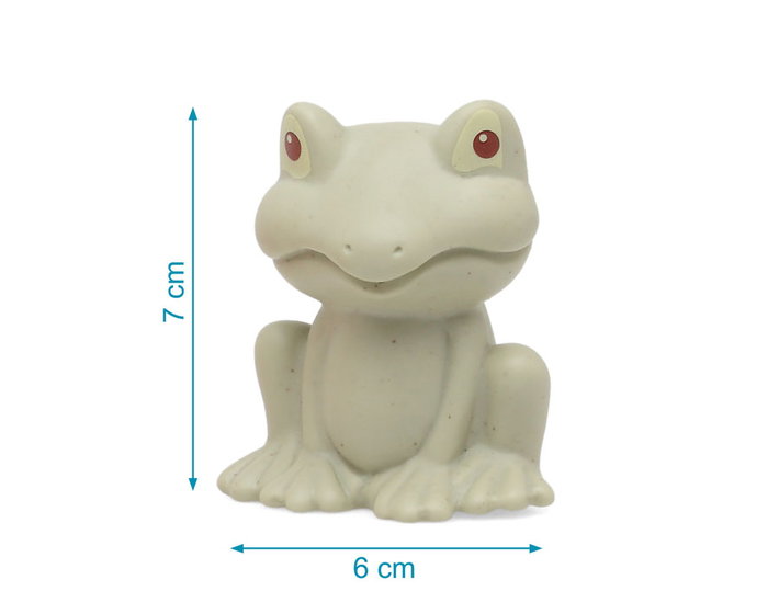KioKids Set de 4 Animaux Jouets de Bain Antimoisissure Écologiques en PVC et Blé Colorés pour Bébé 3 Mois et Plus