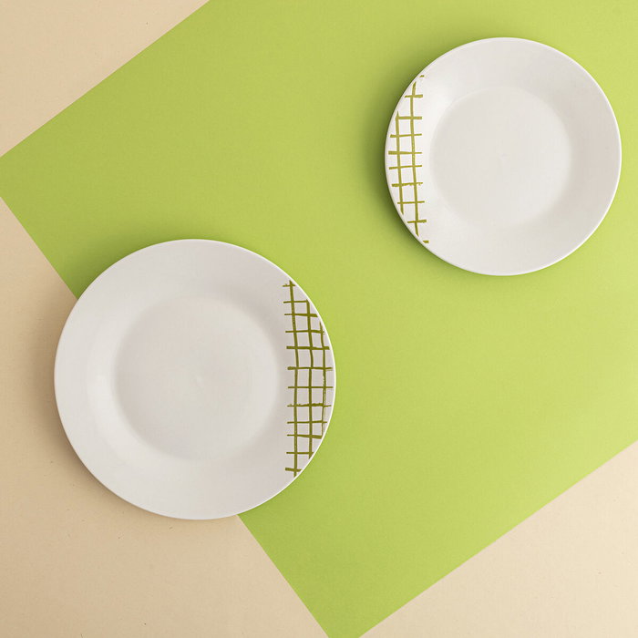 Quid Assiettes Quid Kansas Vert Céramique 18 Pièces