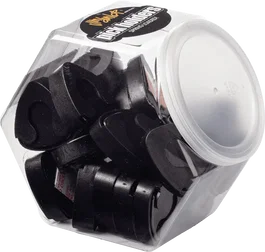 DUNLOP Lot de 24 porte-médiators plastique Ergo - Noir