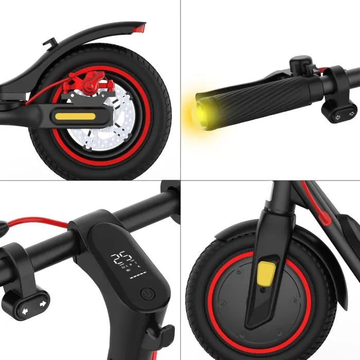 Urbanglide URBANGLIDE 85 Lite Trottinette Électrique 36V 400W, Autonomie 20 km, Roues 8.5", Frein à Disque, Clignotants et Feu Stop