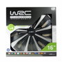 WRC Lot de 4 Enjoliveurs 16 pouces Style Carbone Noir & Gris