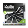 WRC - Lot de 4 enjoliveurs 16 pouces - Style carbone bicolore noir - Compatibles pneus 16 pouces - Facile à installer
