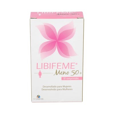 YFARMA Libifeme Meno50+ 30 comprimés complément alimentaire ménopause phytoestrogènes vitamines C E YFARMA Libifeme Meno50+ 30 comprimés complément alimentaire ménopause phytoestrogènes vitamines C E