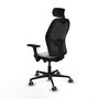 Piqueras Y Crespo Chaise de bureau Jorquera, Sincro/Traslack, Gris clair/Noir