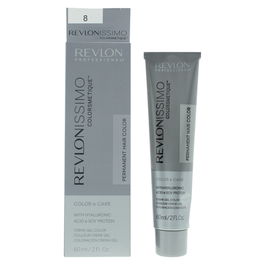 Revlon Revlonissimo Colorsmetique Teinture capillaire permanente 8 Light Blonde 60 ml avec acide hyaluronique