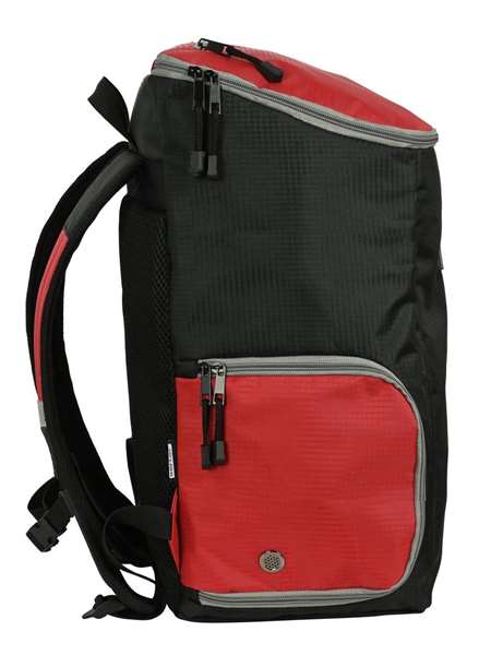 Safta Sac à dos multisports pour ordinateur portable 13,3", noir et rouge, dimensions 28x50x22 cm