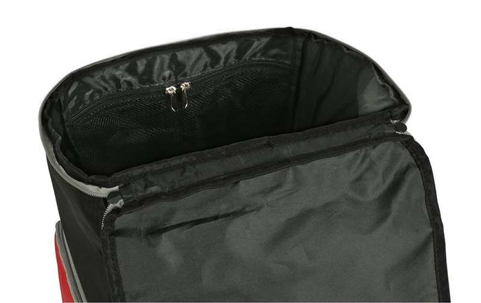 Safta Sac à dos multisports pour ordinateur portable 13,3", noir et rouge, dimensions 28x50x22 cm