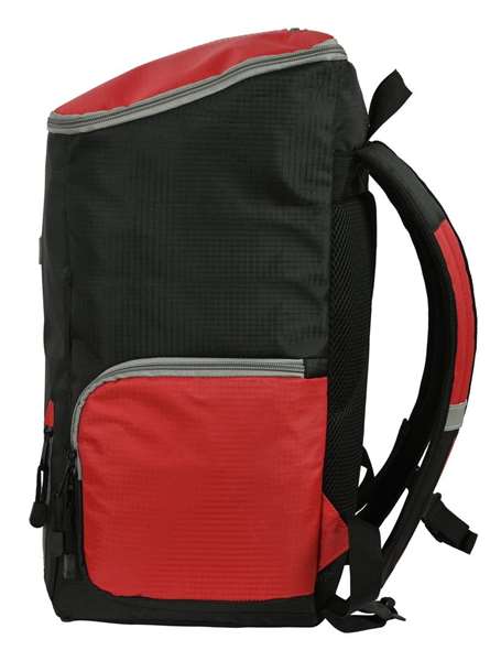 Safta Sac à dos multisports pour ordinateur portable 13,3", noir et rouge, dimensions 28x50x22 cm