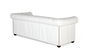 GINER Y COLOMER - Canapé Chesterfield 3 Places en Cuir Blanc - Canapé capitonné en cuir naturel avec accoudoirs surélevés et design intemporel