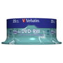 Verbatim DVD-RW Multicouleur 25 Unités 4,7 GB 4x