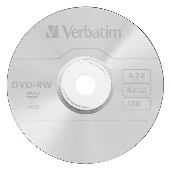 Verbatim DVD-RW Multicouleur 25 Unités 4,7 GB 4x
