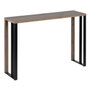 BigBuy Home Meuble d'Entrée NUDE Noir Naturel 110 x 30 x 75 cm