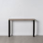 BigBuy Home Meuble d'Entrée NUDE Noir Naturel 110 x 30 x 75 cm