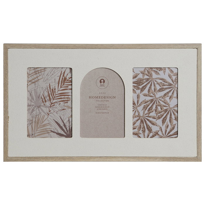Home ESPRIT Cadre photo Scandinave Beige Verre et Bois MDF 39 x 2 x 24 cm Home ESPRIT Cadre photo Scandinave Beige Verre et Bois MDF 39 x 2 x 24 cm