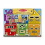 Melissa & Doug Planche d'activités Montessori en bois multicolore avec loquets