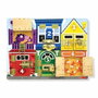 Melissa & Doug Planche d'activités Montessori en bois multicolore avec loquets