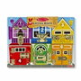 Melissa & Doug Planche d'activités Montessori en bois multicolore avec loquets