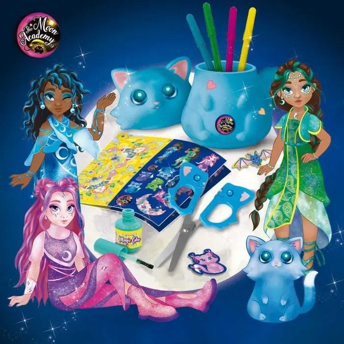 Lisciani Giochi - Kit de Loisirs Créatifs The Moon Academy - Création de Bureau en Chat - Matériel Inclus pour Enfants à Partir de 8 Ans Lisciani Giochi - Kit de Loisirs Créatifs The Moon Academy - Création de Bureau en Chat - Matériel Inclus pour Enfants à Partir de 8 Ans