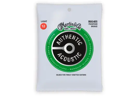 Martin Cordes Acoustiques Authentic Silked Phosphor Bronze 92/8 Light 12-54 Martin Cordes Acoustiques Authentic Silked Phosphor Bronze 92/8 Light 12-54