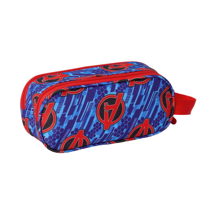 Trousse Fourre-Tout Double The Avengers Rouge Bleu foncé 21 x 8 x 6 cm 3D Trousse Fourre-Tout Double The Avengers Rouge Bleu foncé 21 x 8 x 6 cm 3D