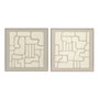 Home ESPRIT Cadre Bois MDF 80 x 3,8 x 80 cm (2 Unités)