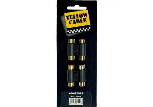 YELLOWCAB Adaptateur 2 RCA Femelle vers 2 RCA Femelle - Connectique Audio Vidéo YELLOWCAB Adaptateur 2 RCA Femelle vers 2 RCA Femelle - Connectique Audio Vidéo