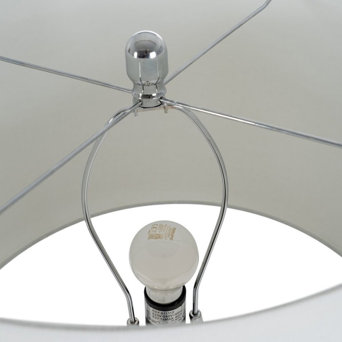 BigBuy Home Lampe de bureau Blanc Noir