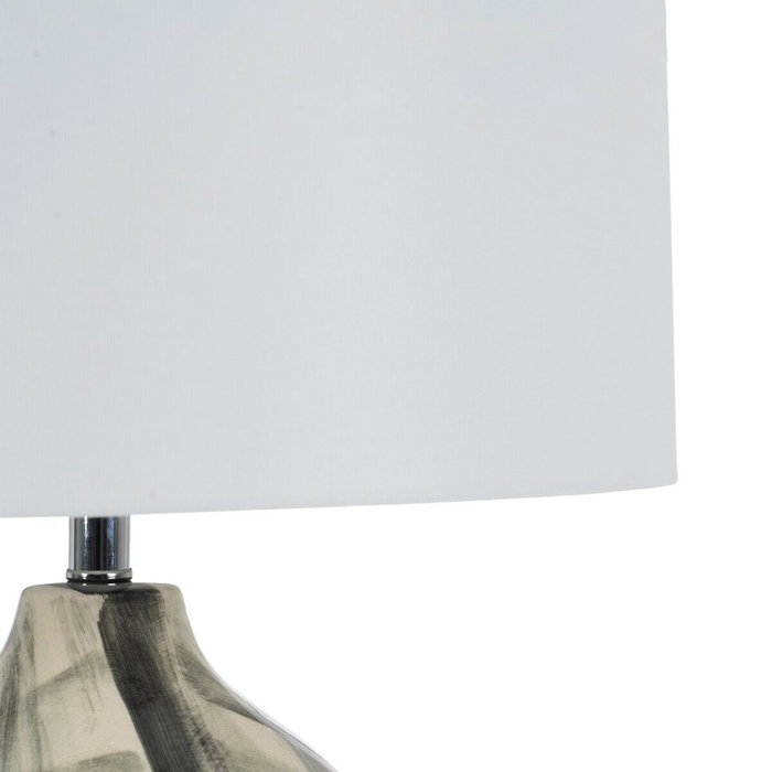 BigBuy Home Lampe de bureau Blanc Noir