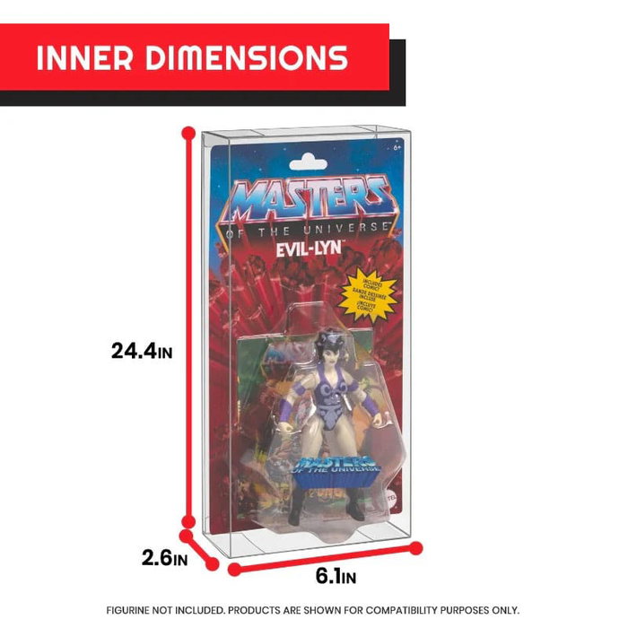 Pack 10 boîtes de protection en PET pour figurines Masters of the Universe Origins Power Posing (Carded) Box Pack 10 boîtes de protection en PET pour figurines Masters of the Universe Origins Power Posing (Carded) Box