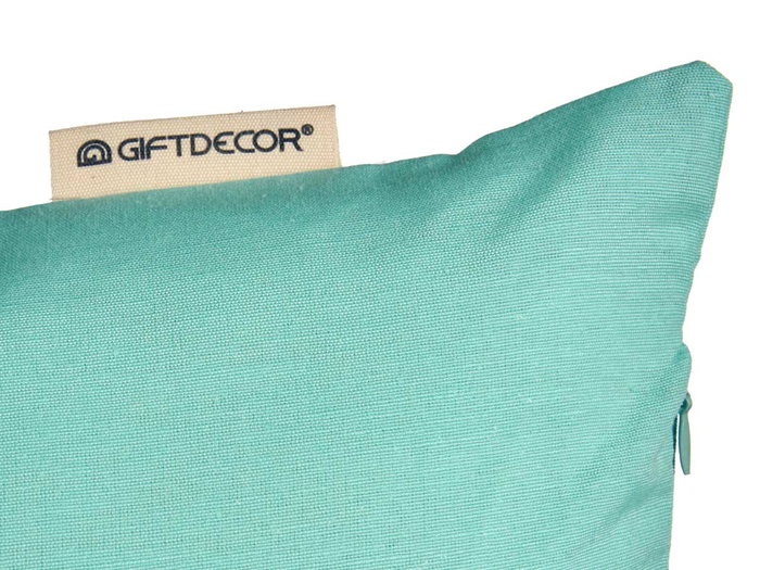 Giftdecor Housse de Coussin avec Fermeture Éclair 60x60 cm Turquoise (Set de 24) Giftdecor Housse de Coussin avec Fermeture Éclair 60x60 cm Turquoise (Set de 24)