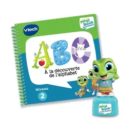 Vtech Magibook Story'Friends ABC à la découverte de l'alphabet + Personnage Multicolore