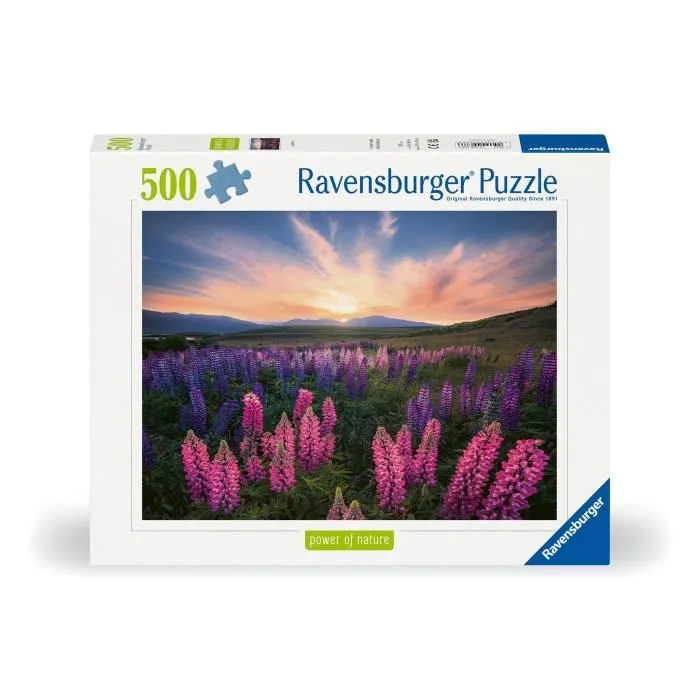 Ravensburger Puzzle 500 pièces 12000688 - Les Lupins (Nature Edition), Puzzle adulte et enfant à partir de 12 ans