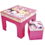 Fun House Ensemble table et tabouret de rangement Hello Kitty pliable