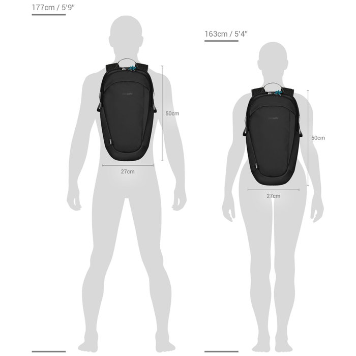 Pacsafe Eco 25L Backpack ECONYL® noir