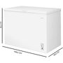 Congélateur Cecotec Bolero CoolMarket Chest 293M 293 L Blanc D