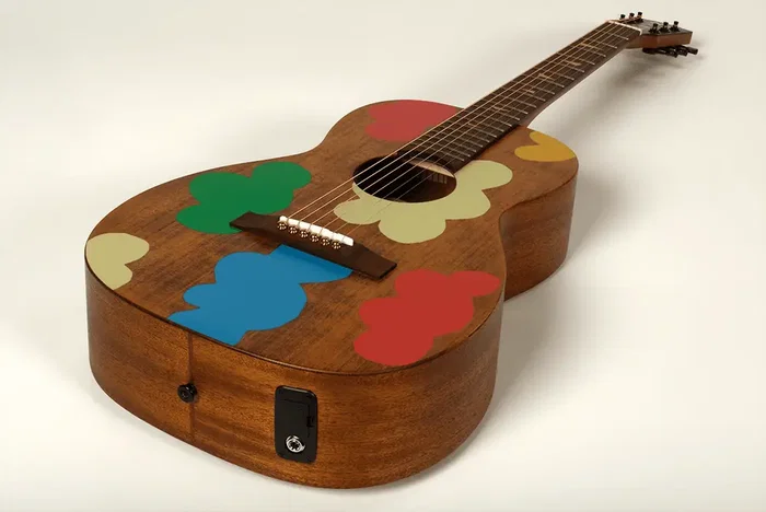 LAG Guitare Electroacoustique Folk Parlor Signature Vianney Lag Naturelle