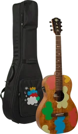 LAG Guitare Acoustique Parlor Electro - Signature Vianney