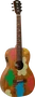 LAG Guitare Electroacoustique Folk Parlor Signature Vianney Lag Naturelle