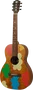 LAG Guitare Electroacoustique Folk Parlor Signature Vianney Lag Naturelle