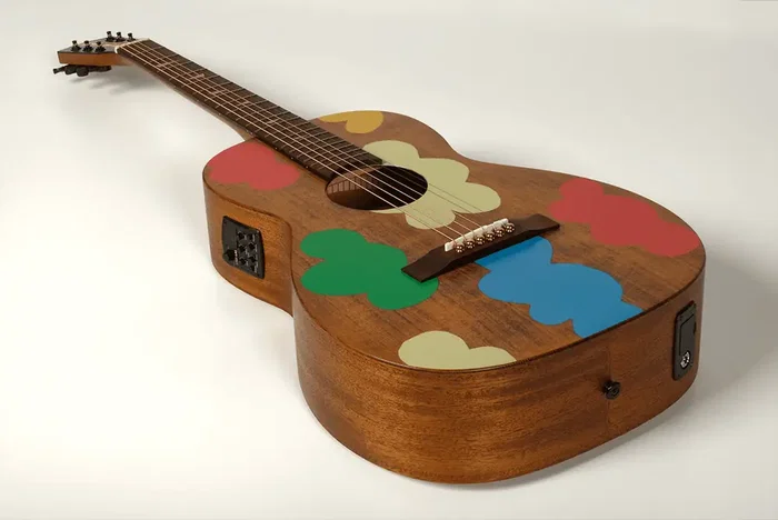 LAG Guitare Electroacoustique Folk Parlor Signature Vianney Lag Naturelle