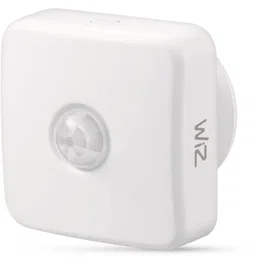 WIZ - Détecteur de Mouvement Intelligent avec Wifi - Alimentation Piles - Portée 15m, Angle 120° - Compatible Ampoules Connectées