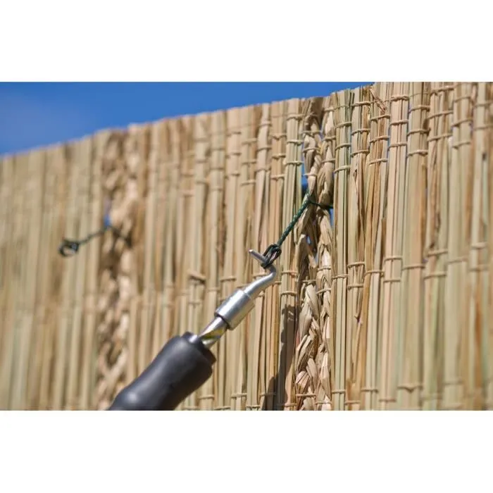 Nature Torsadeuse à fil automatique, manche en caoutchouc, 50 liens à boucle en acier galvanisé H30 cm (L16 cm x D1 mm)