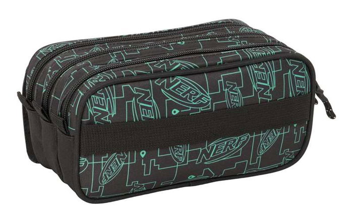Safta Portatodo triple big nerf "Game" 21.5x10x8 cm, Porte-tout triple, A partir de 3 ans