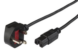 MicroConnect BS-1363/C15 Câble d'alimentation UK Type G vers C15, 2 m, Noir