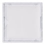 Edm Trappe de visite carrée encastrable ABS 20x20 cm blanche, avec mécanisme push-pull