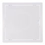 Edm Trappe de visite carrée encastrable ABS 20x20 cm blanche, avec mécanisme push-pull