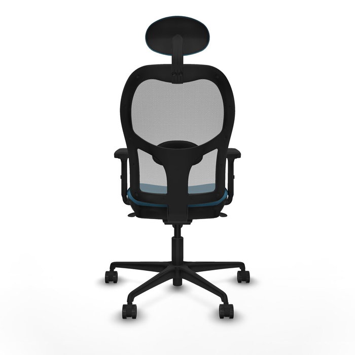 Piqueras y Crespo Chaise de Bureau avec Appui-tête 2D036N1 Gris Vert pétrole